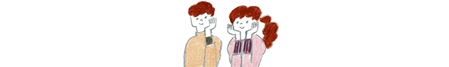 男性と女性の画像